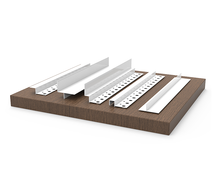 Aluminium Drywall Fuga Z Profiles & Aluminium External Facade Fuga Profiles