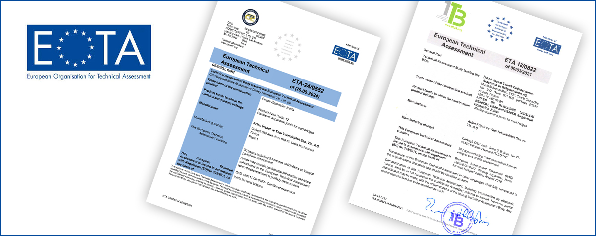 ETA certification for Mat expansion joints!